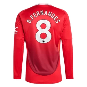 Prima Maglia B.Fernandes Manchester United 2024/2025 Manica Lunga